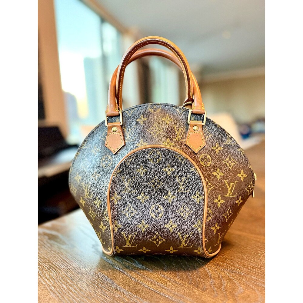 Louis Vuitton Ellipse PM Brown Handbag Gold Hardware